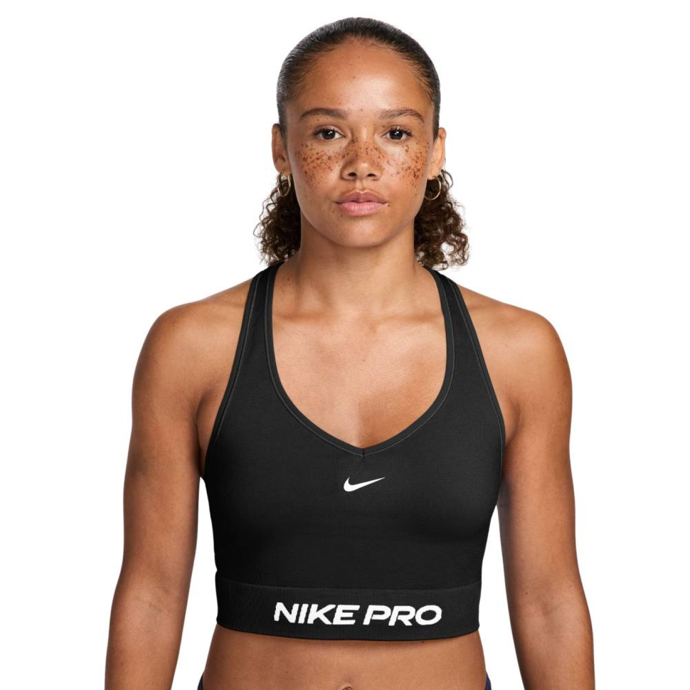 Nike Seamless Pro Tank Top Women Black White