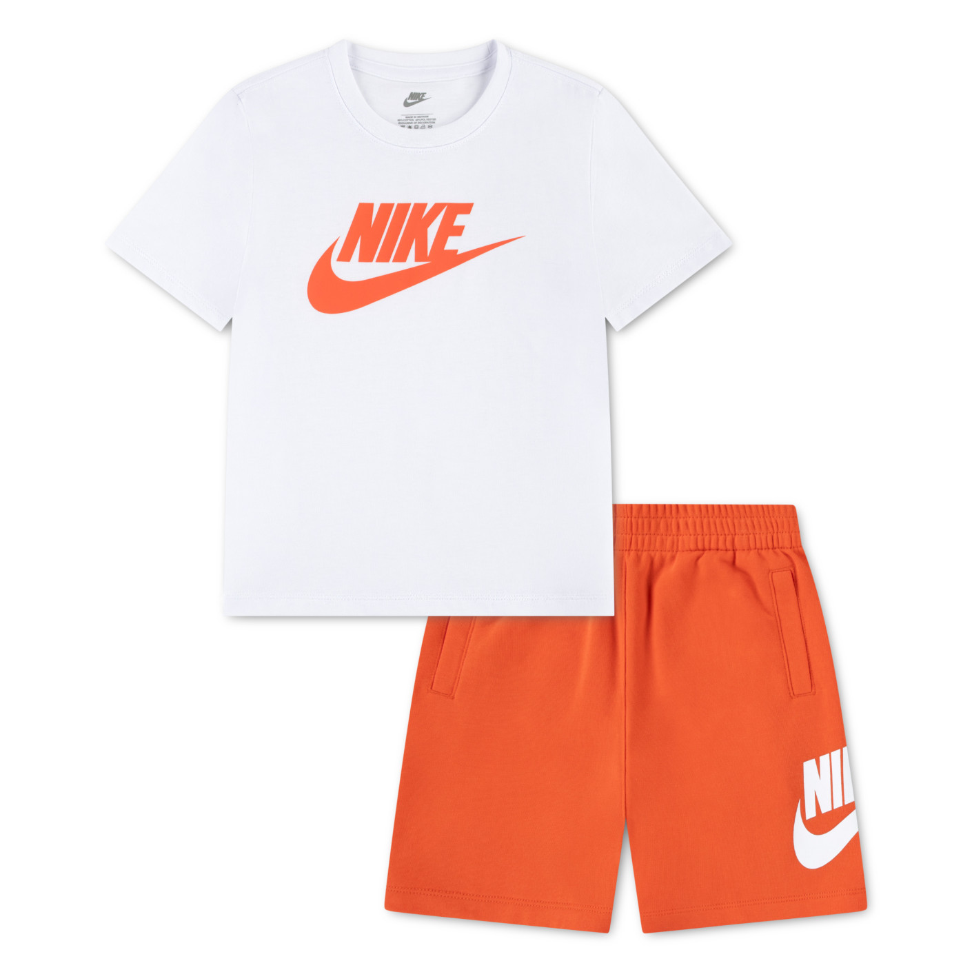 Nike Summer Set Club Toddlers White Orange