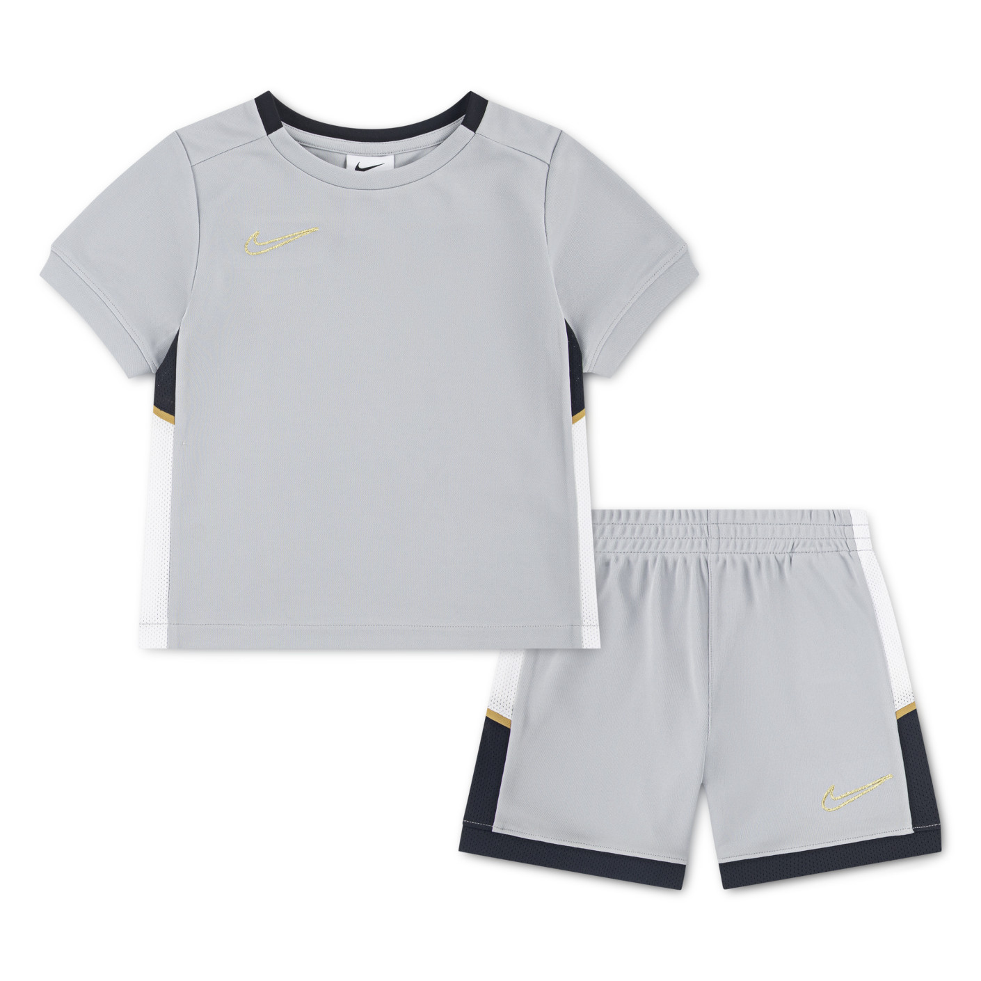 Nike Academy Training Set Preschoolers Grey Black Gold