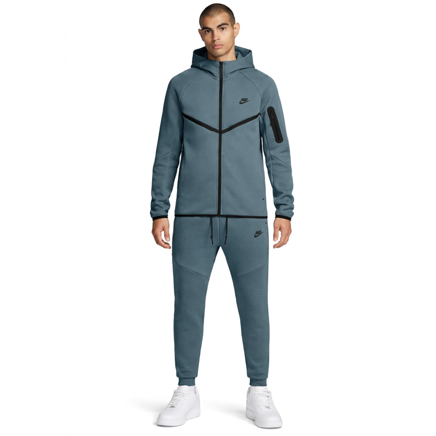 Nike Sportswear Tech Fleece Trainingspak Blauwgroen Zwart