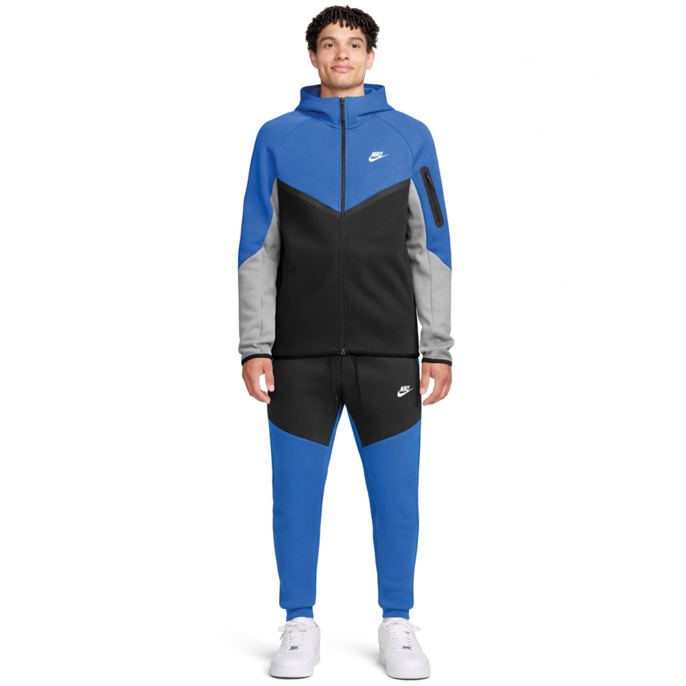 Nike Sportswear Tech Fleece Tracksuit Dark Blue Black Grey White