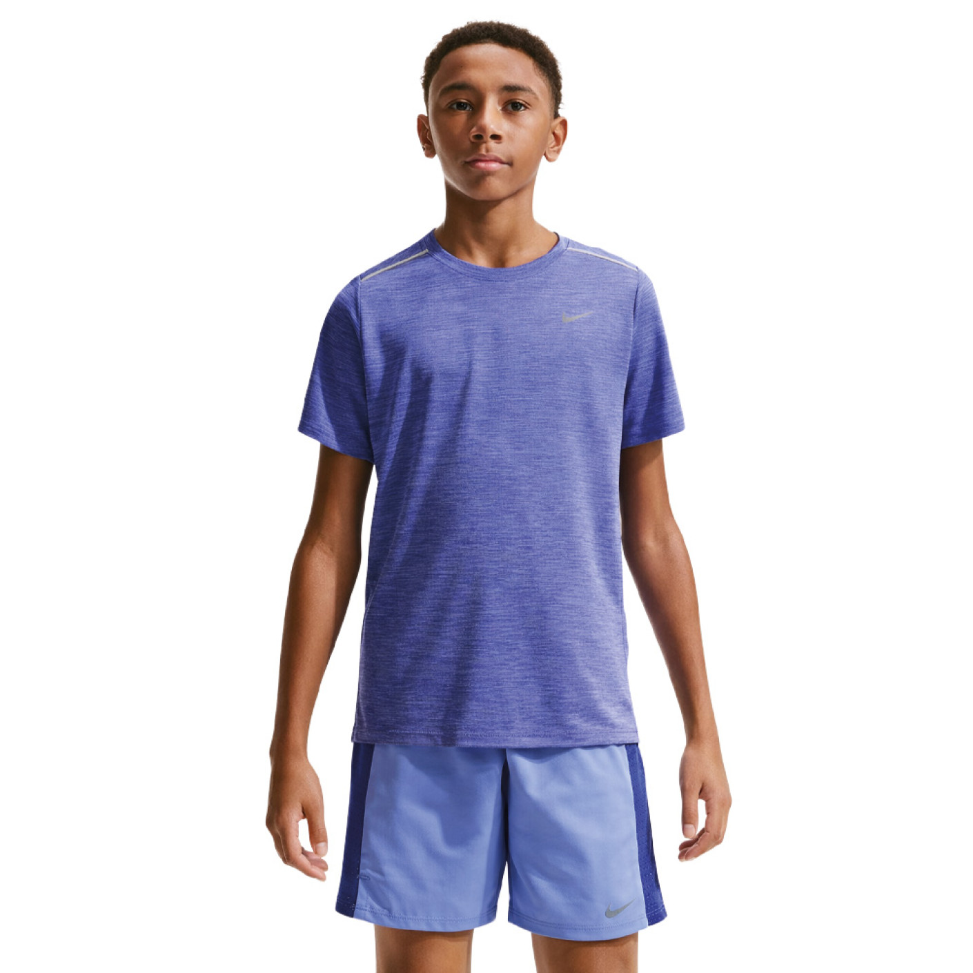 Nike Training Set Miler Kids Purple Light Blue Silver