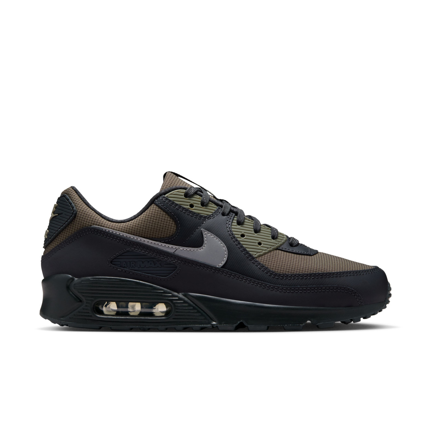 Nike Sneakers Air Max 90 Zwart Bruin Groen Donkergrijs