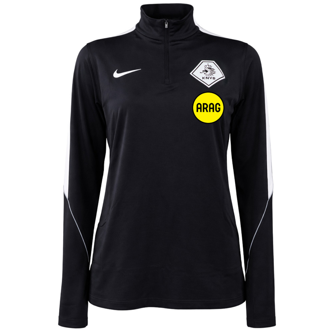 Nike KNVB ARAG Referees Training sweater 1/4-Zip 2026-2028 Women Black White