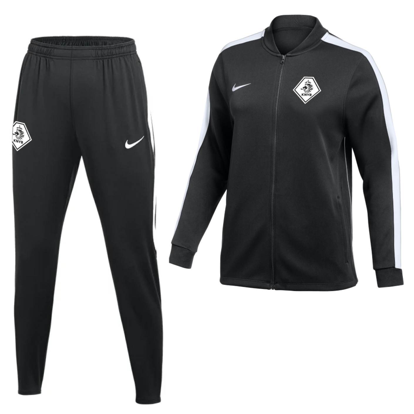 Nike KNVB Scheidsrechters Trainingspak 2026-2028 Dames Zwart Wit