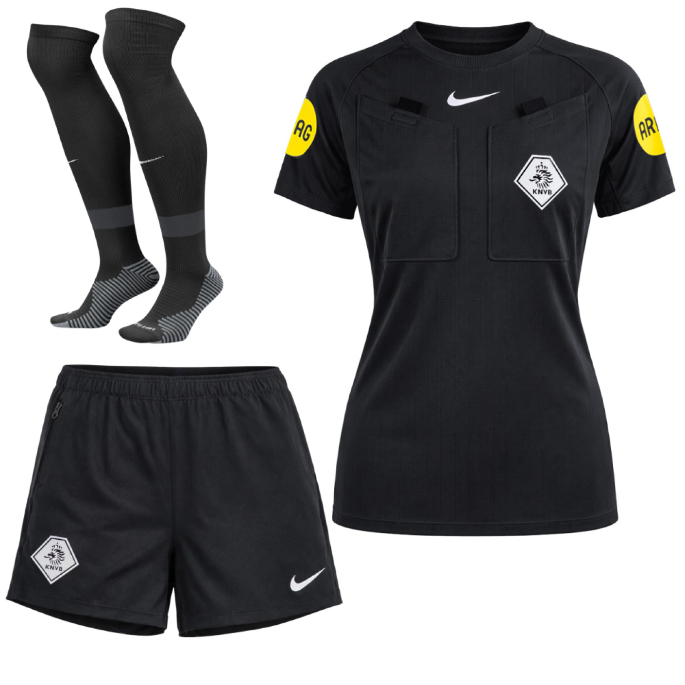 Nike KNVB Scheidsrechterstenue 2026-2028 Dames Zwart Wit