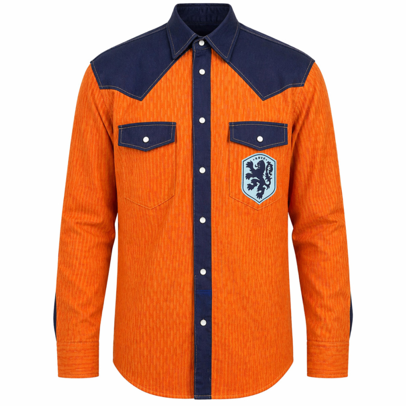 FC88 Dutch Team Cowboy Blouse Orange Dark Blue Light Blue