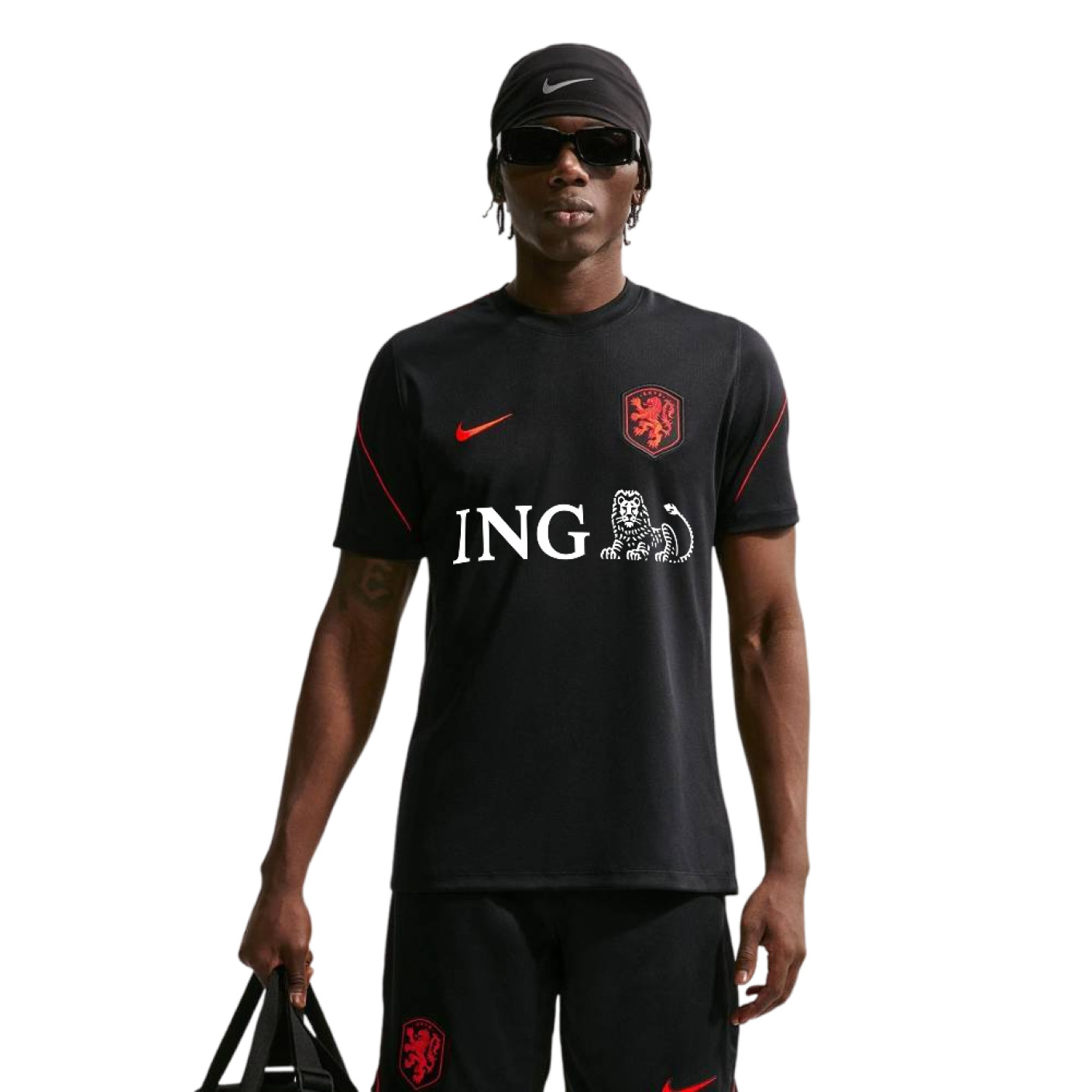 Nike Dutch Team Strike Training Shirt 2026-2028 Black Bright Orange
