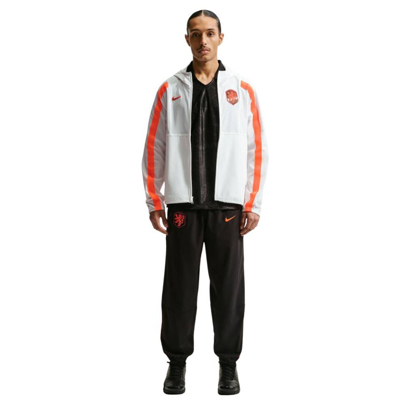 Nike Netherlands Team Energy Tracksuit 2026-2028 White Black Orange