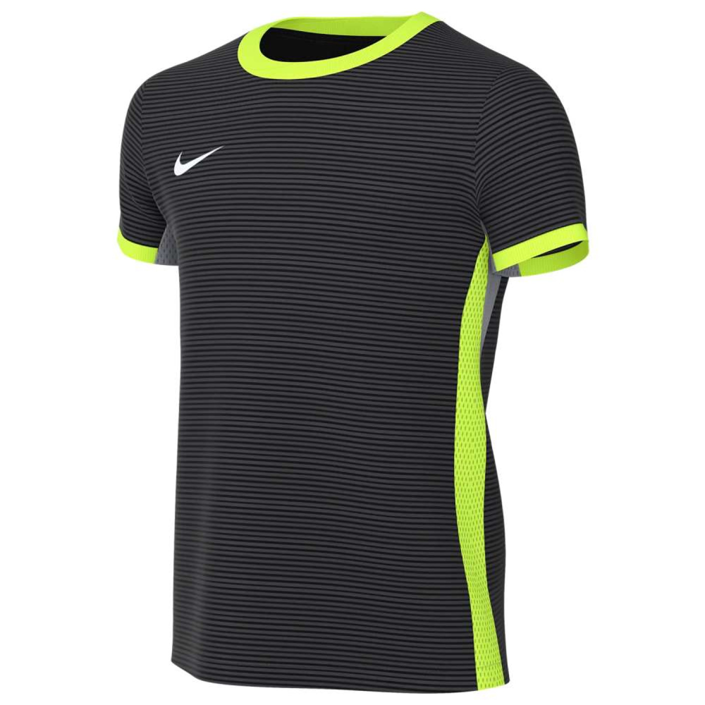 Nike Strike IV Kids Football Shirt Black Neon Green