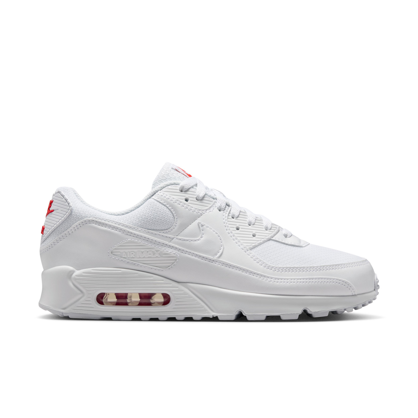 Nike Sneakers Air Max 90 Wit Wit Felrood