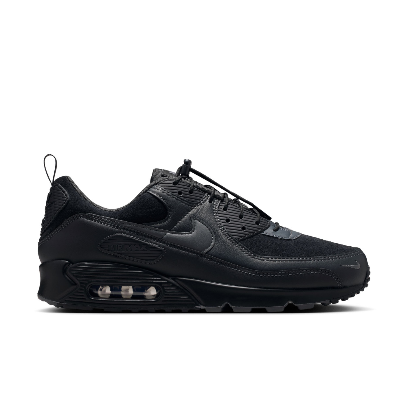 Nike Sneakers Air Max 90 Black Anthracite Dark Grey Silver Grey