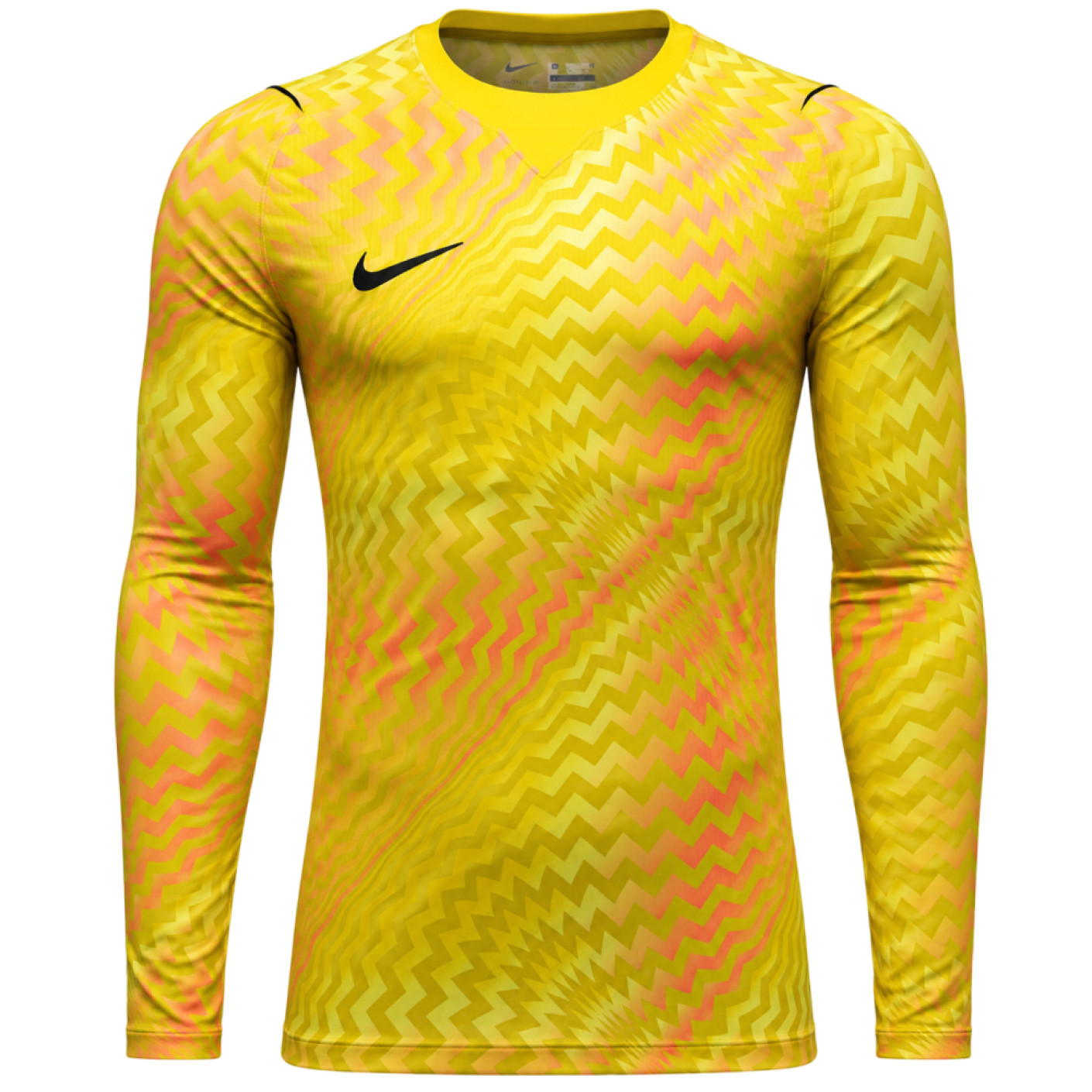 Nike Dri-FIT Gardien VI Long Sleeve Goalkeeper Shirt Light Yellow Black