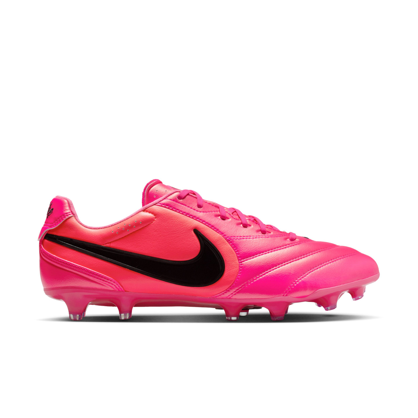 Nike Tiempo Pro Ligera (FG) Gras Voetbalschoenen Felroze Zwart
