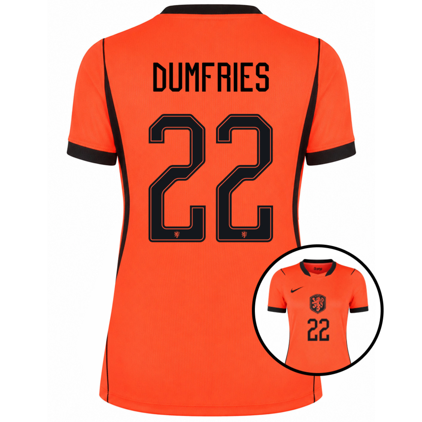Nike Nederlands Elftal Dumfries 22 Thuisshirt 2026-2028 Dames