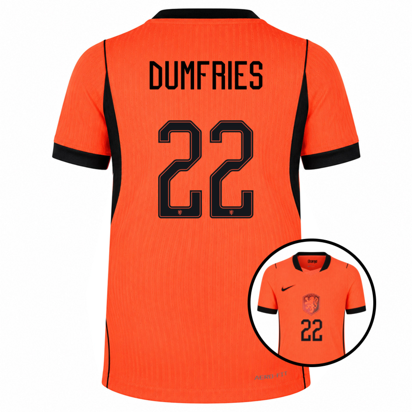 Nike Nederlands Elftal Dumfries 22 Thuisshirt Authentic 2026-2028 Kids