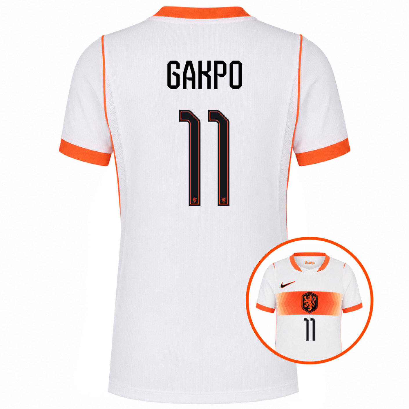 Nike Nederlands Elftal Gakpo 11 Uitshirt 2026-2028 Kids