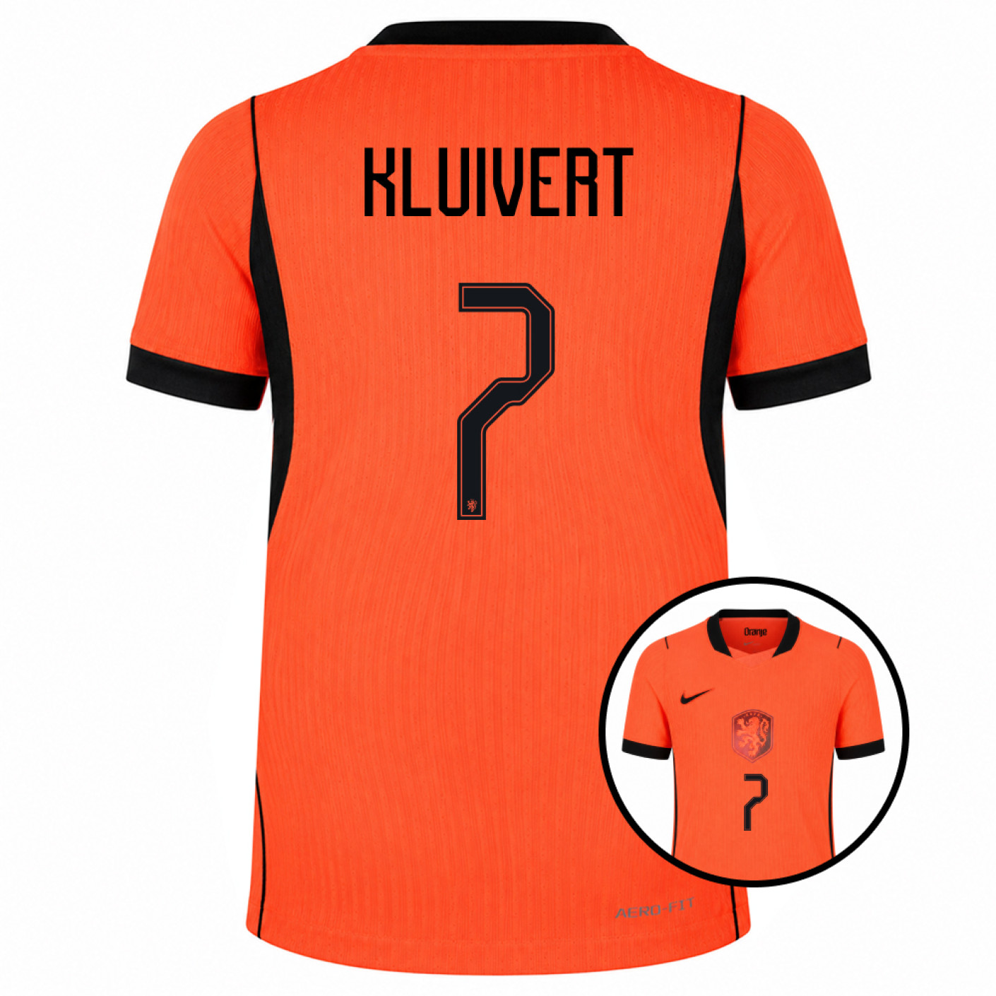 Nike Dutch Team Kluivert 7 Authentic 2026-2028 Kids Home Shirt
