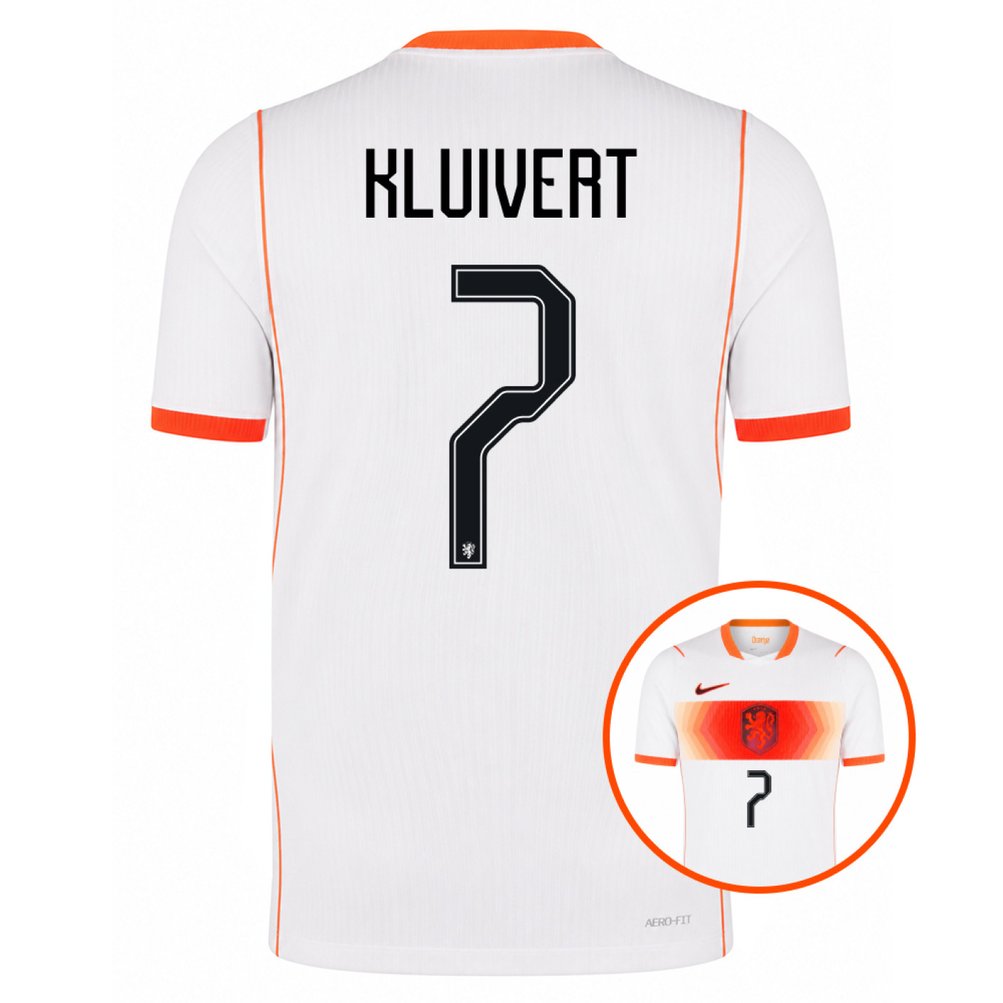Nike Dutch Team Kluivert 7 Away Shirt Authentic 2026-2028