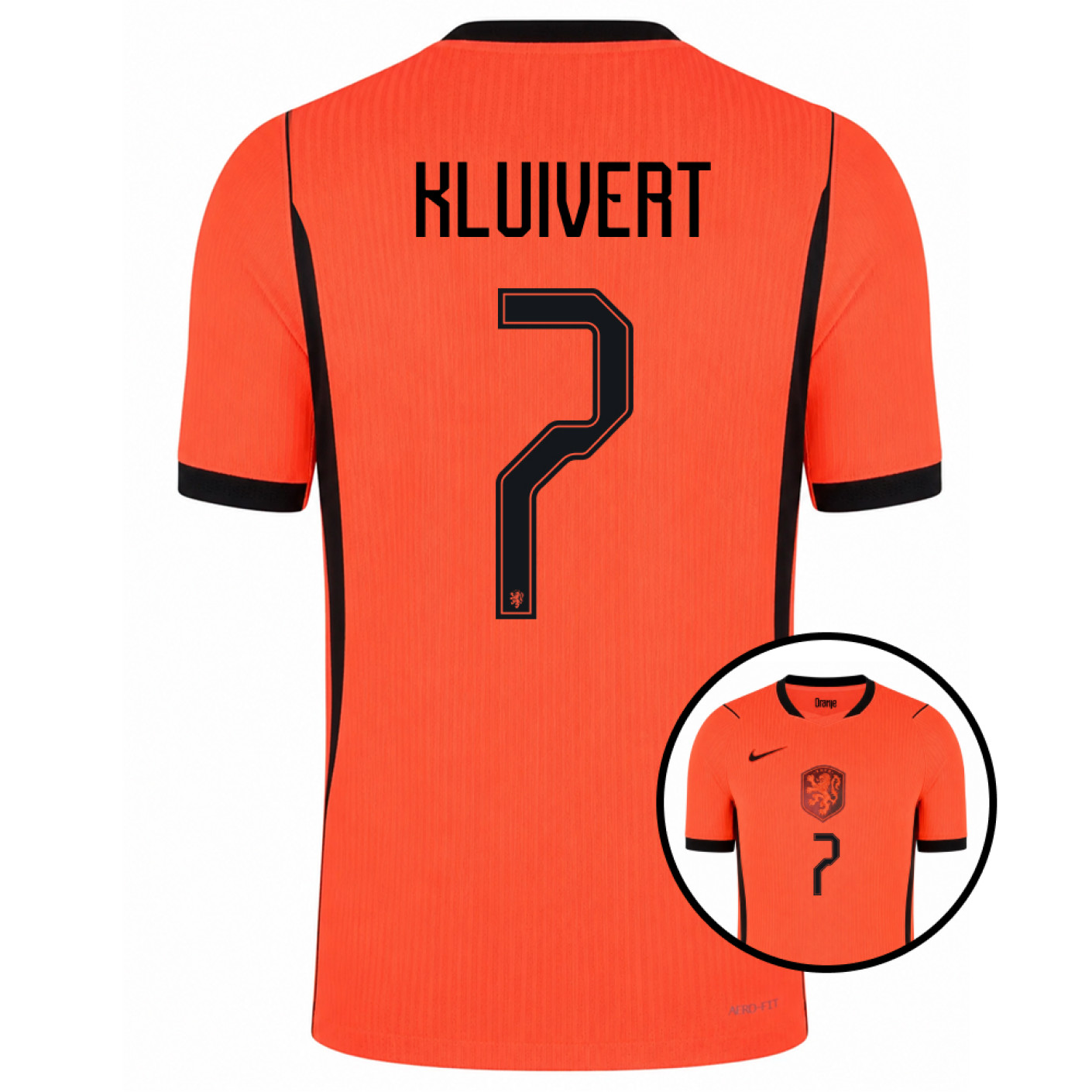 Nike Dutch Team Kluivert 7 Authentic Home Shirt 2026-2028