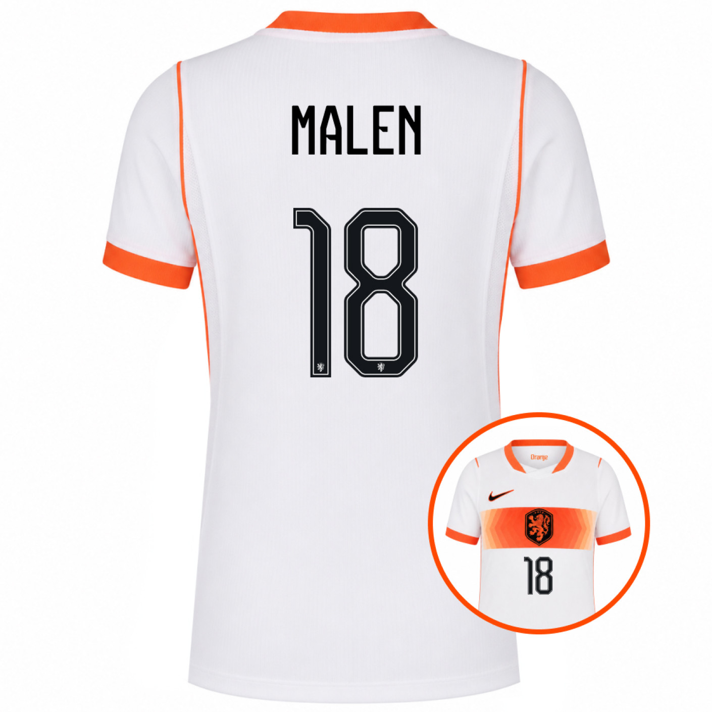 Nike Nederlands Elftal Malen 18 Uitshirt 2026-2028 Kids