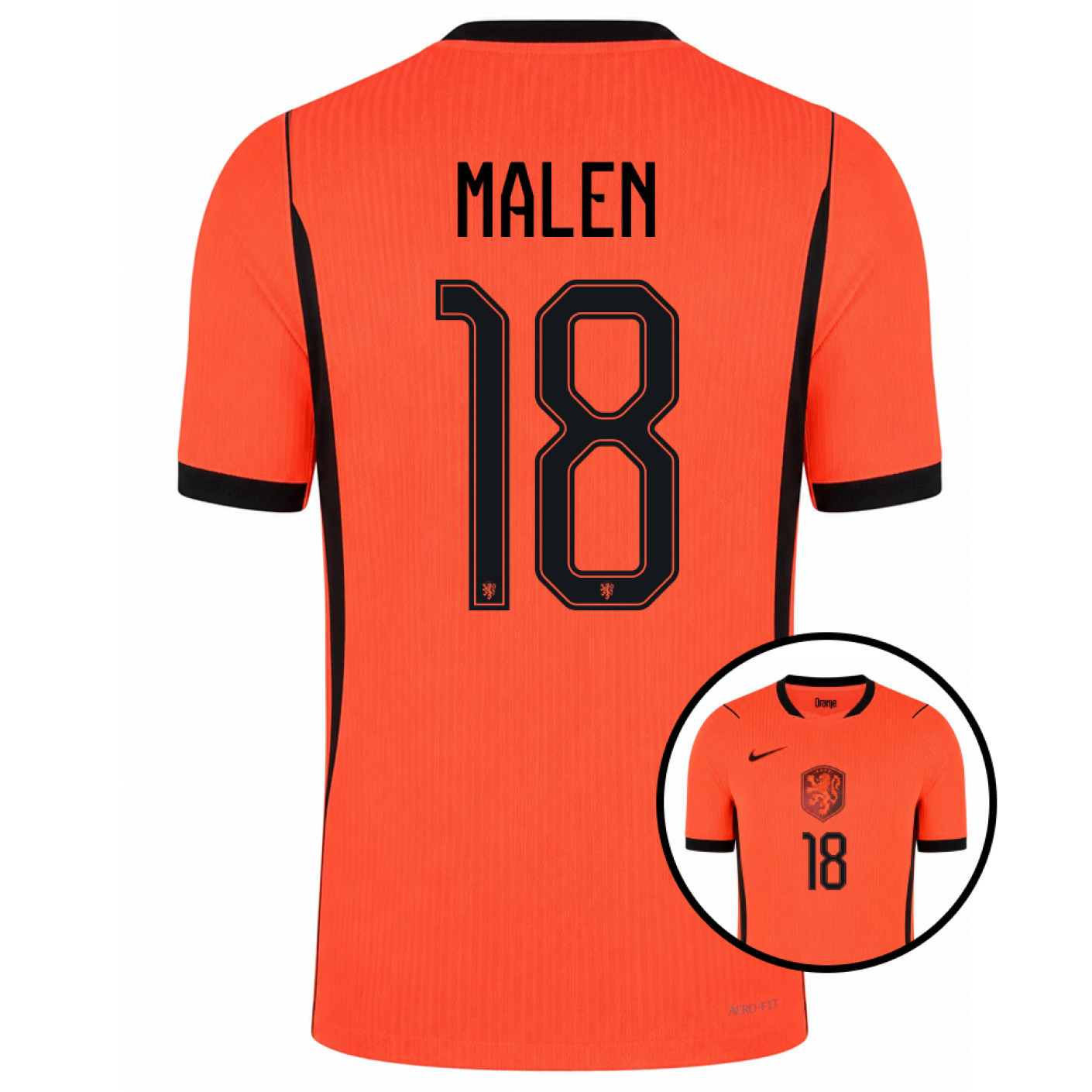 Nike Dutch Team Malen 18 Authentic Home Shirt 2026-2028