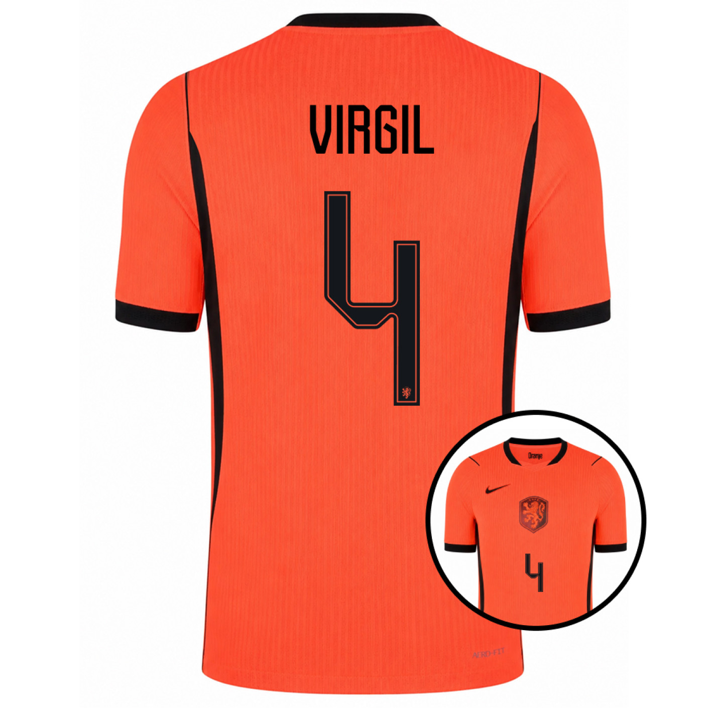 Nike Dutch Team Virgil 4 Authentic Home Shirt 2026-2028