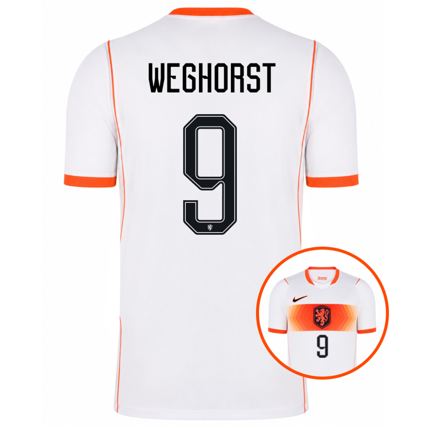 Nike Dutch Team Weghorst 9 Away Shirt 2026-2028