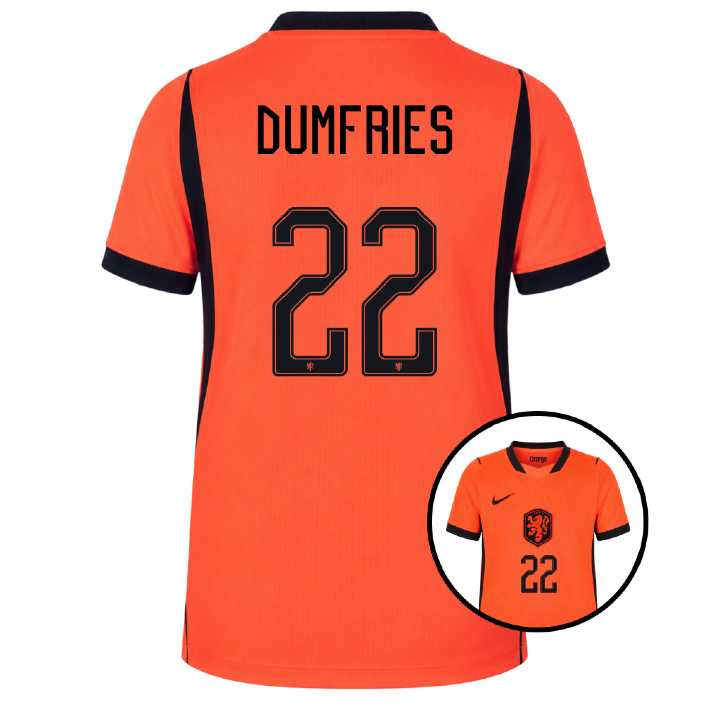 Nike Nederlands Elftal Dumfries 22 Thuisshirt 2026-2028 Kids
