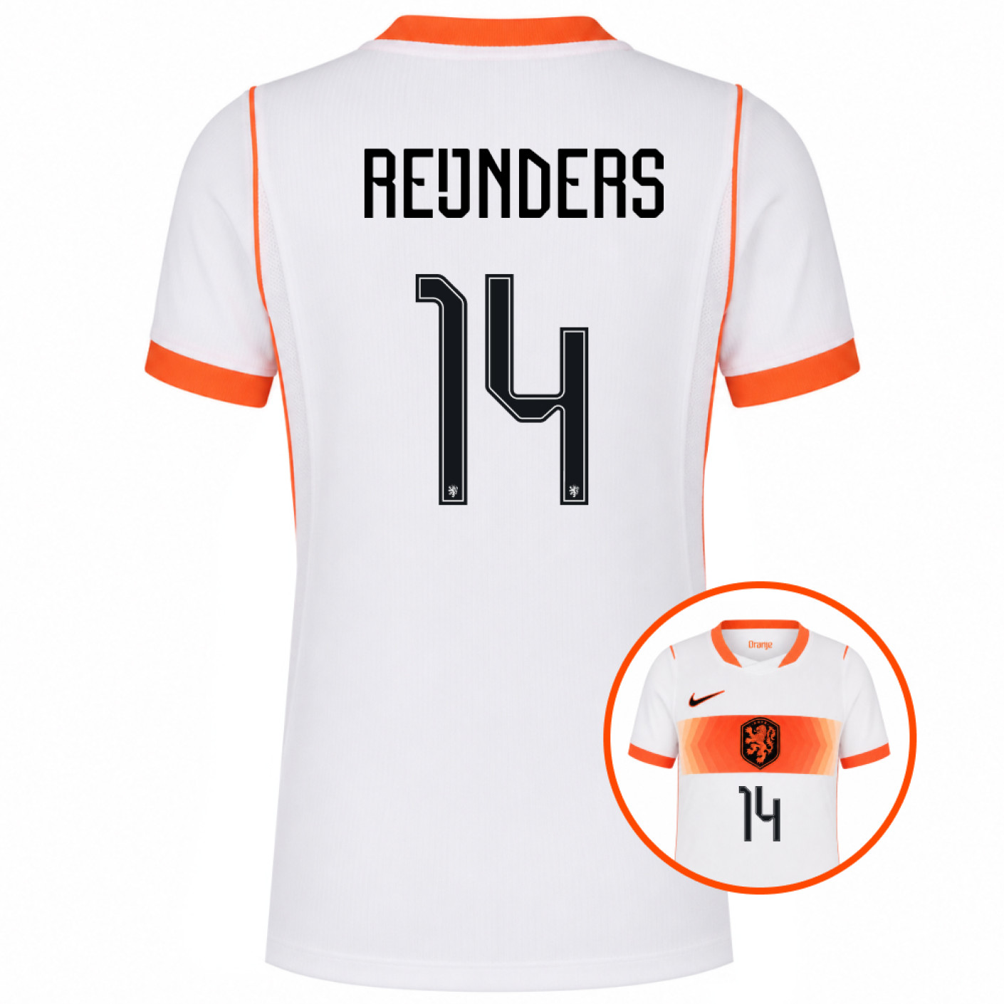 Nike Nederlands Elftal Reijnders 14 Uitshirt 2026-2028 Kids