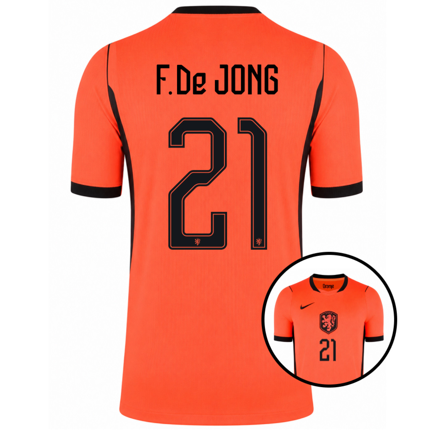Nike Dutch Team F. De Jong 21 Home Shirt 2026-2028
