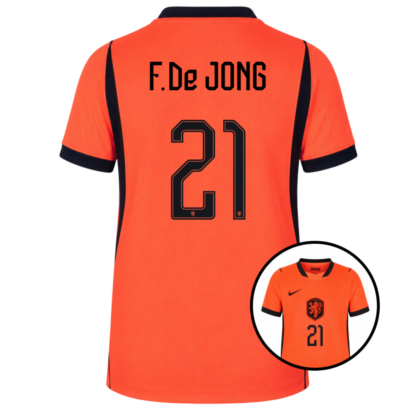 Nike Nederlands Elftal F. De Jong 21 Thuisshirt 2026-2028 Kids