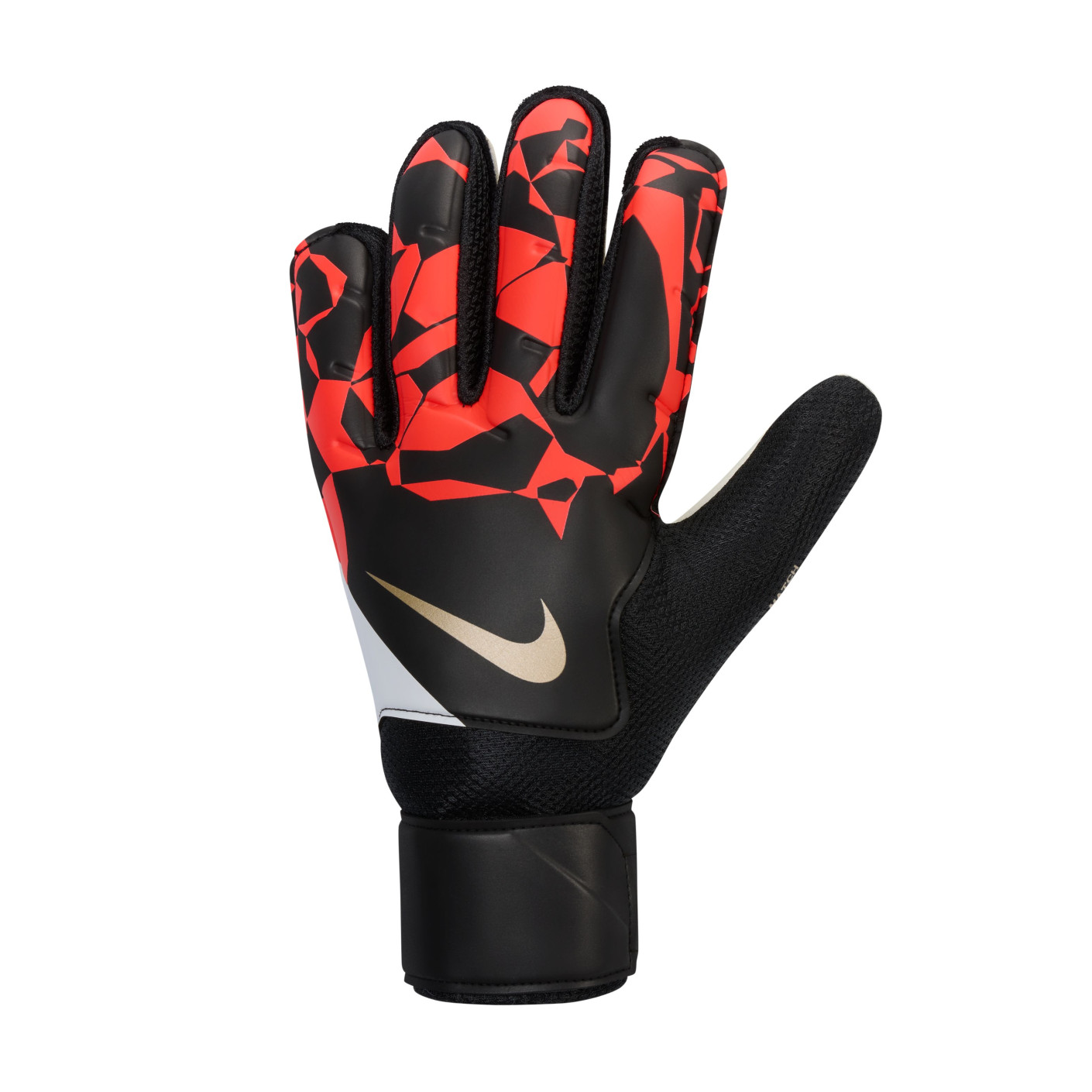 Nike Goalkeeper Gloves Match Black Bright Red Gold
