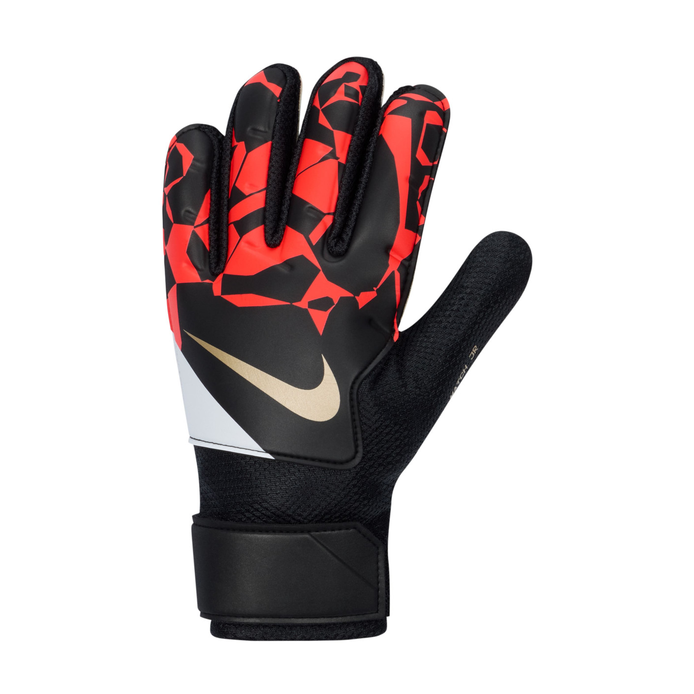 Nike Goalkeeper Gloves Match Kids Black Bright Red Gold