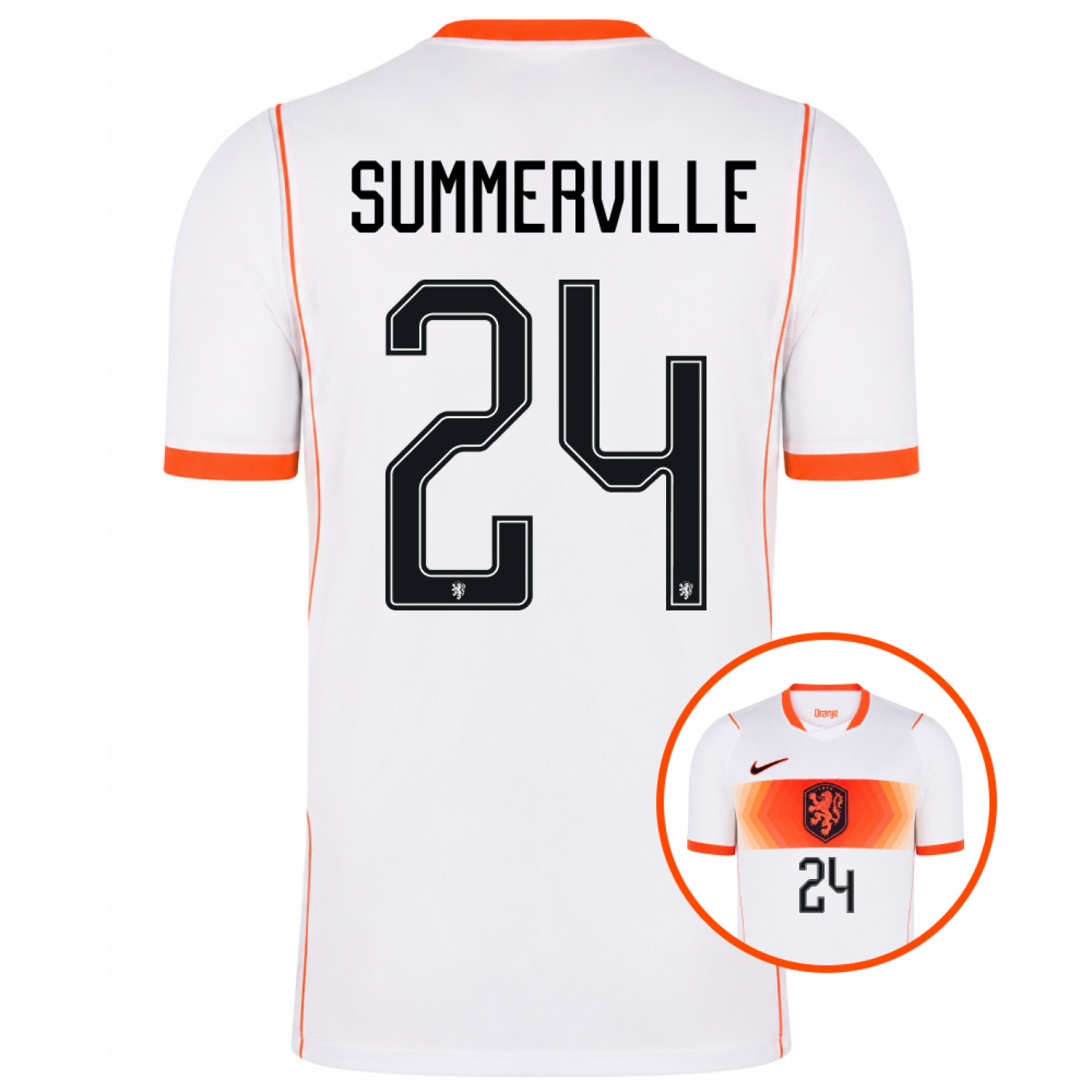 Nike Nederlands Elftal Summerville 24 Uitshirt 2026-2028