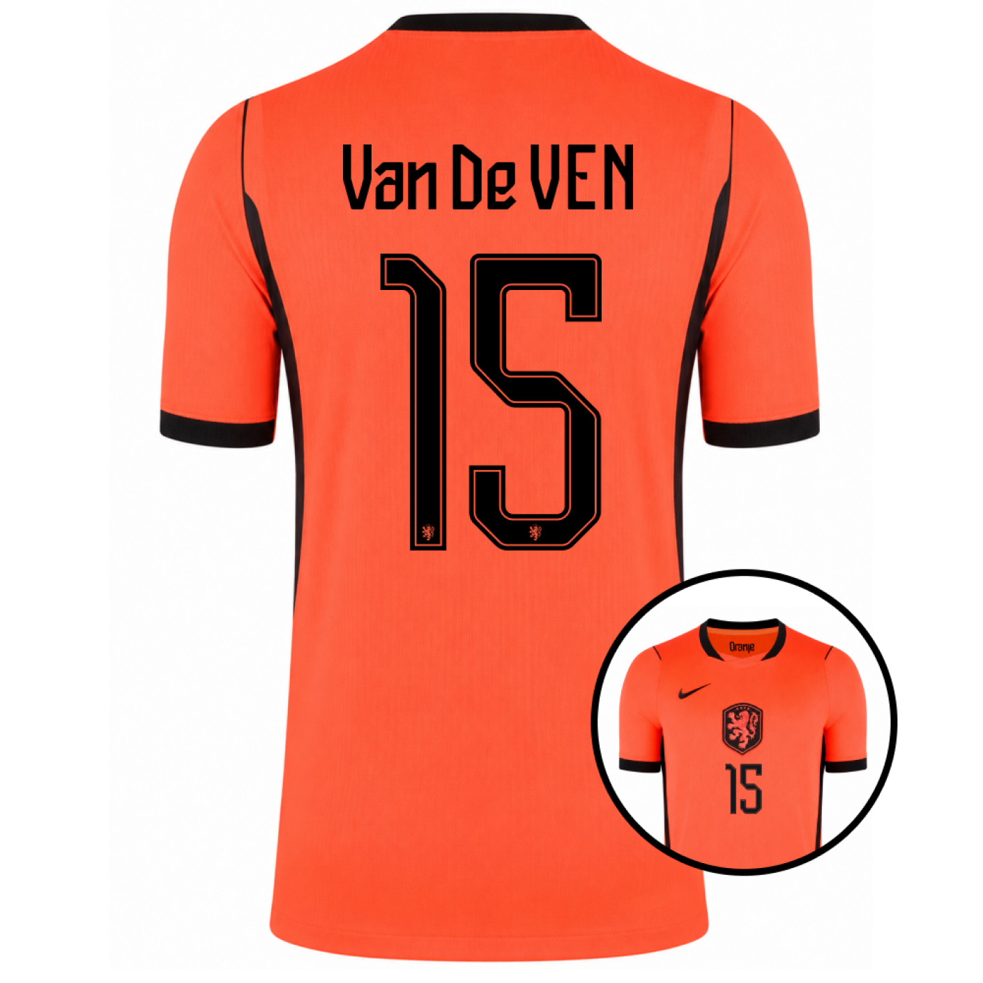 Nike Nederlands Elftal Van De Ven 15 Thuisshirt 2026-2028