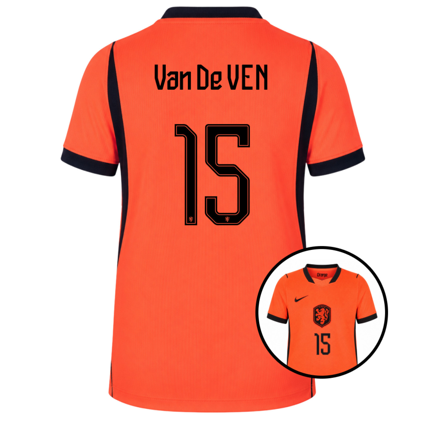 Nike Nederlands Elftal Van De Ven 15 Thuisshirt 2026-2028 Kids