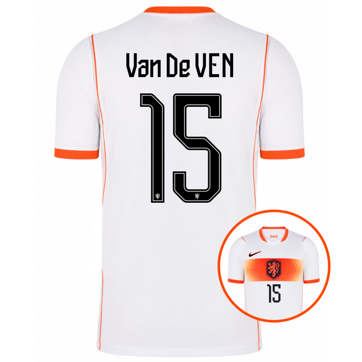 Nike Nederlands Elftal Van De Ven 15 Uitshirt 2026-2028