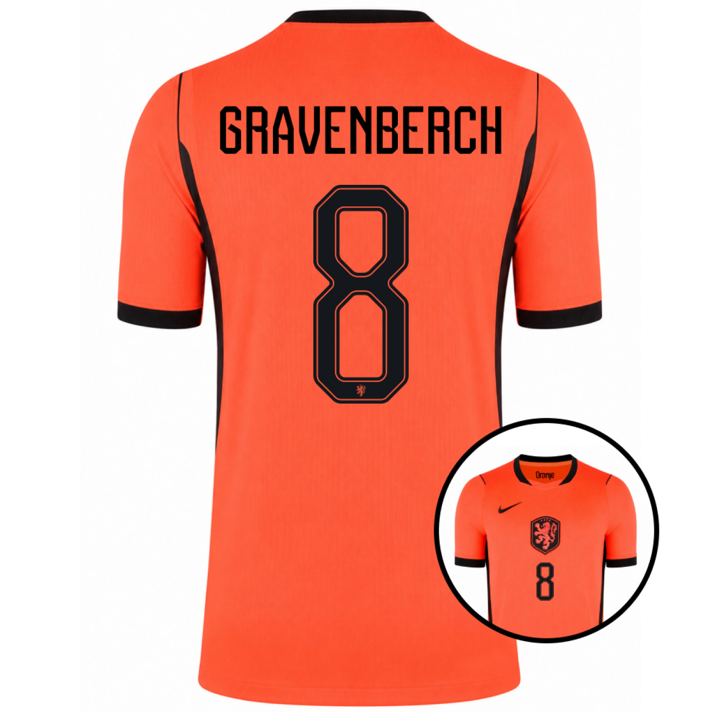 Nike Dutch Team Gravenberch 8 Home Shirt 2026-2028