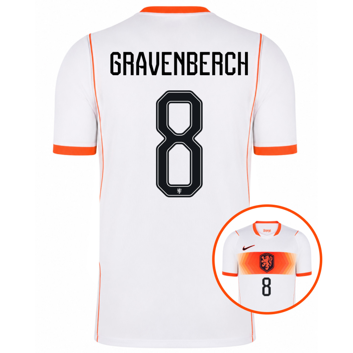 Nike Dutch Team Gravenberch 8 Away Shirt 2026-2028