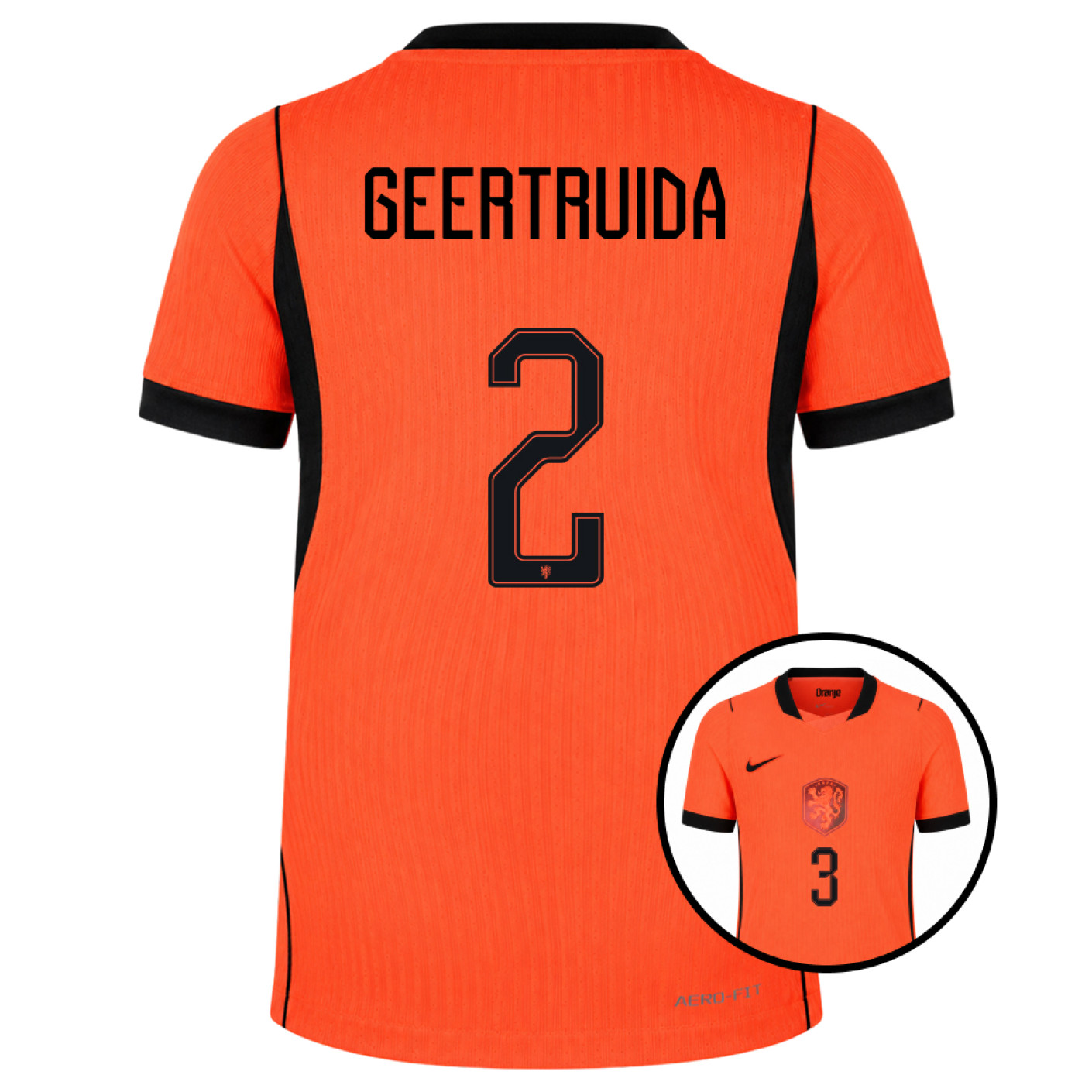Nike Nederlands Elftal Geertruida 2 Thuisshirt Authentic 2026-2028 Kids