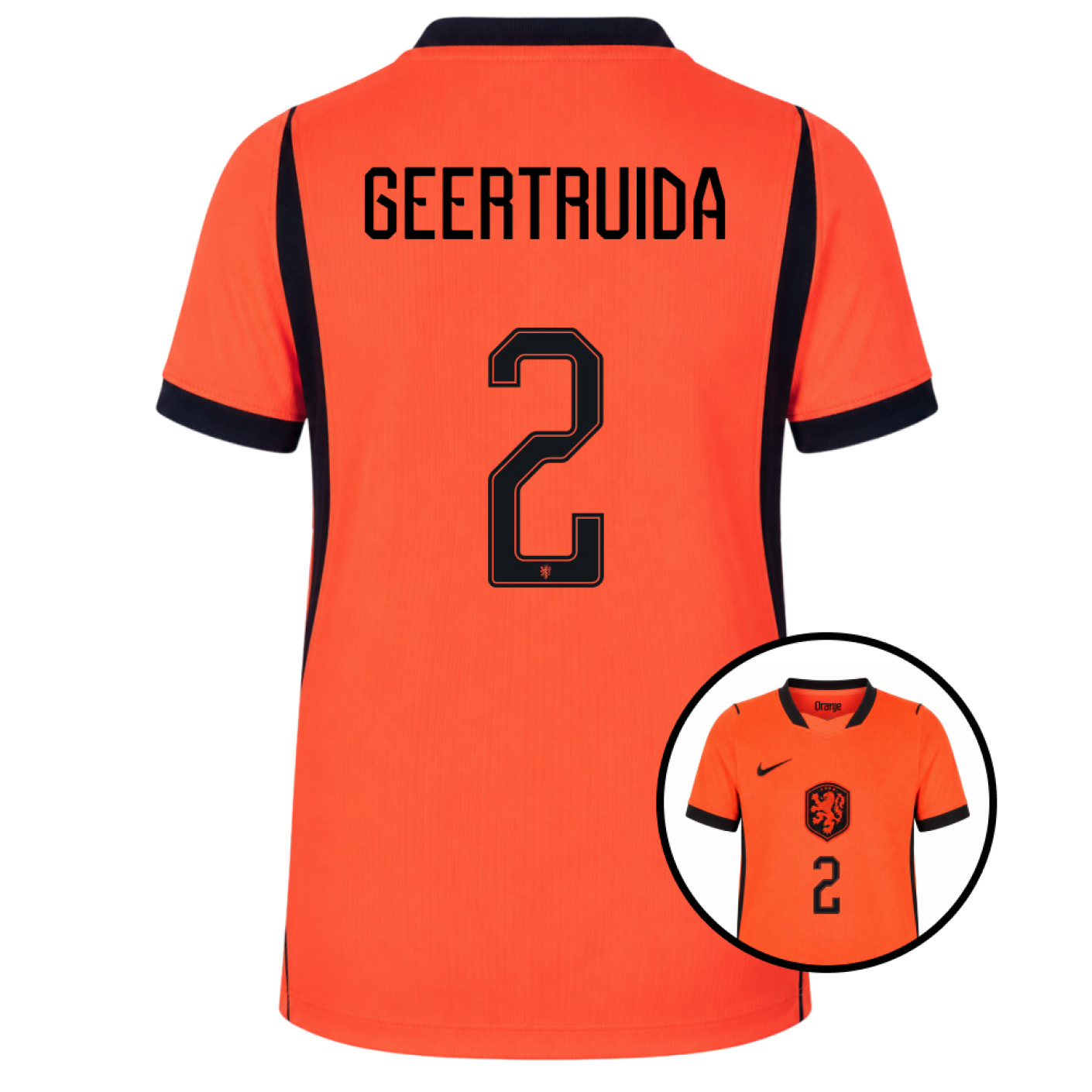 Nike Dutch Team Geertruida 2 Home Shirt 2026-2028 Kids