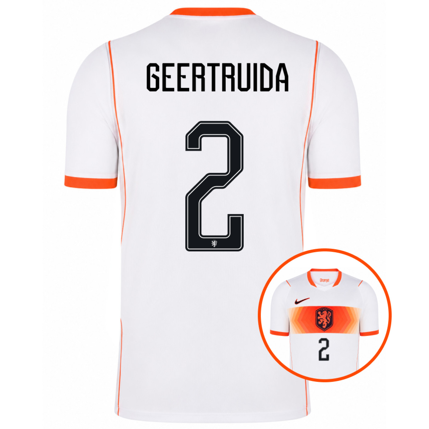 Nike Nederlands Elftal Geertruida 2 Uitshirt 2026-2028