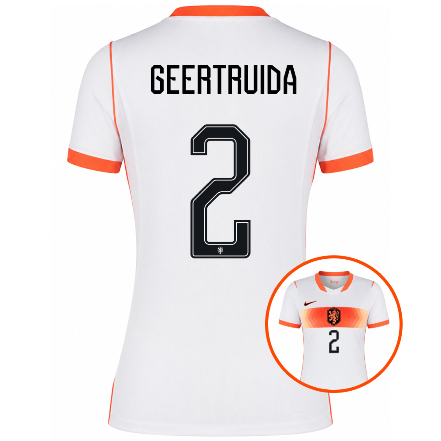 Nike Dutch Team Geertruida 2 Away Shirt 2026-2028 Women