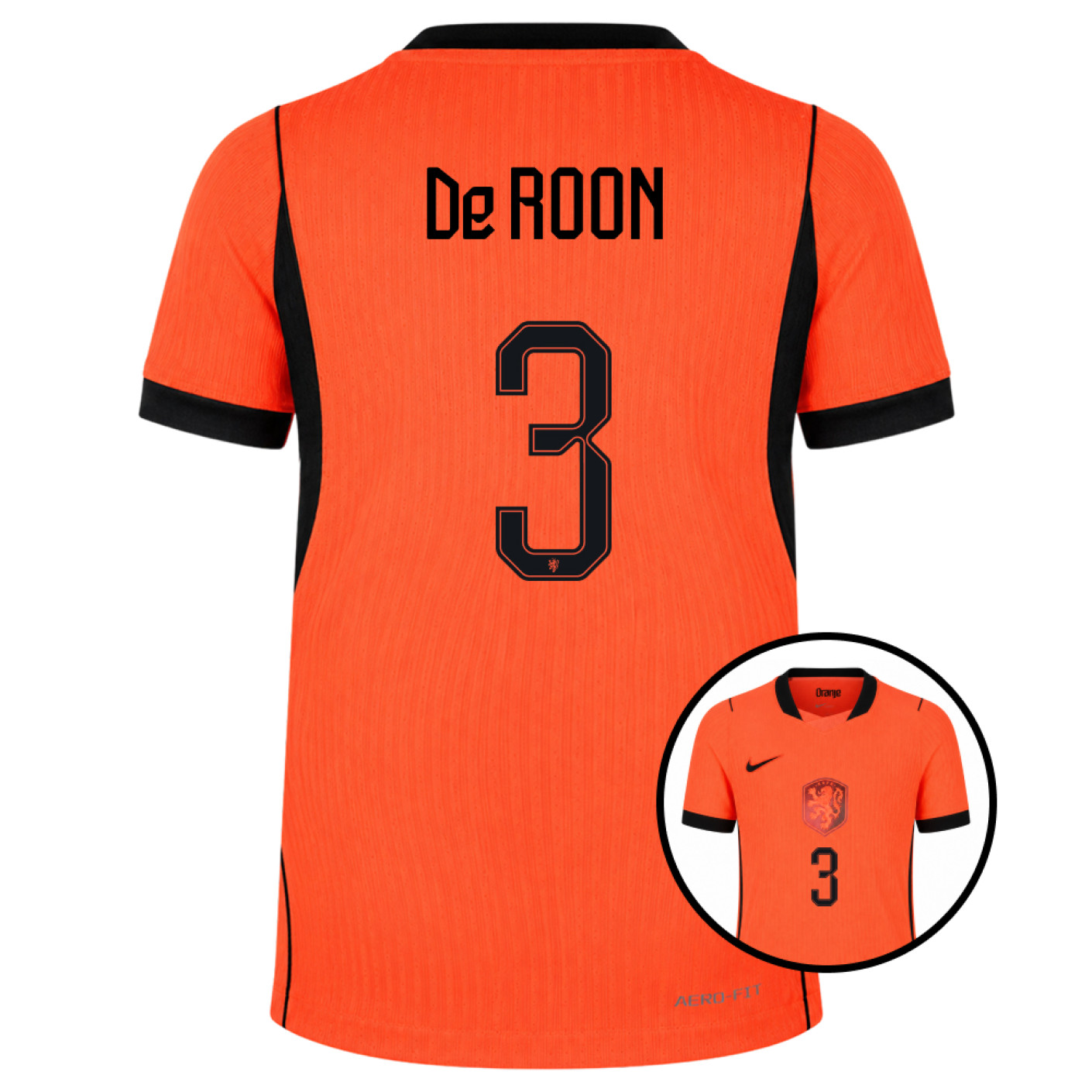 Nike Nederlands Elftal De Roon 3 Thuisshirt Authentic 2026-2028 Kids