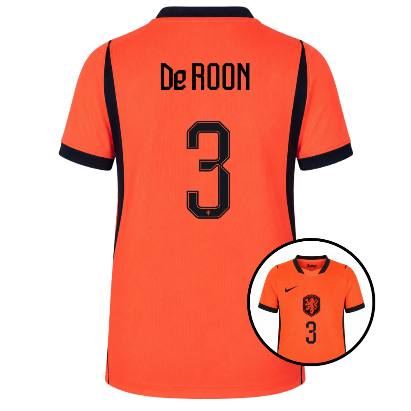 Nike Nederlands Elftal De Roon 3 Thuisshirt 2026-2028 Kids