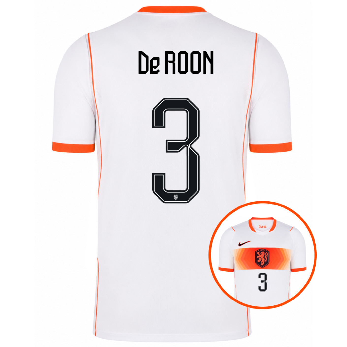 Nike Dutch Team De Roon 3 Away Shirt 2026-2028