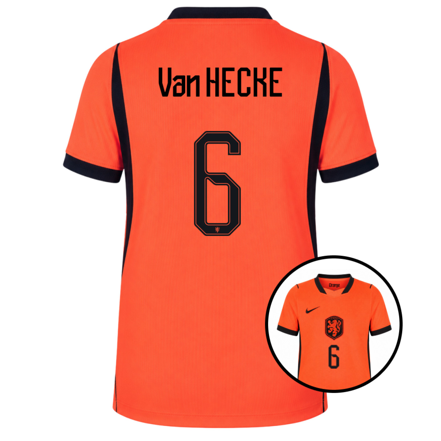 Nike Dutch Team Van Hecke 6 Home Shirt 2026-2028 Kids