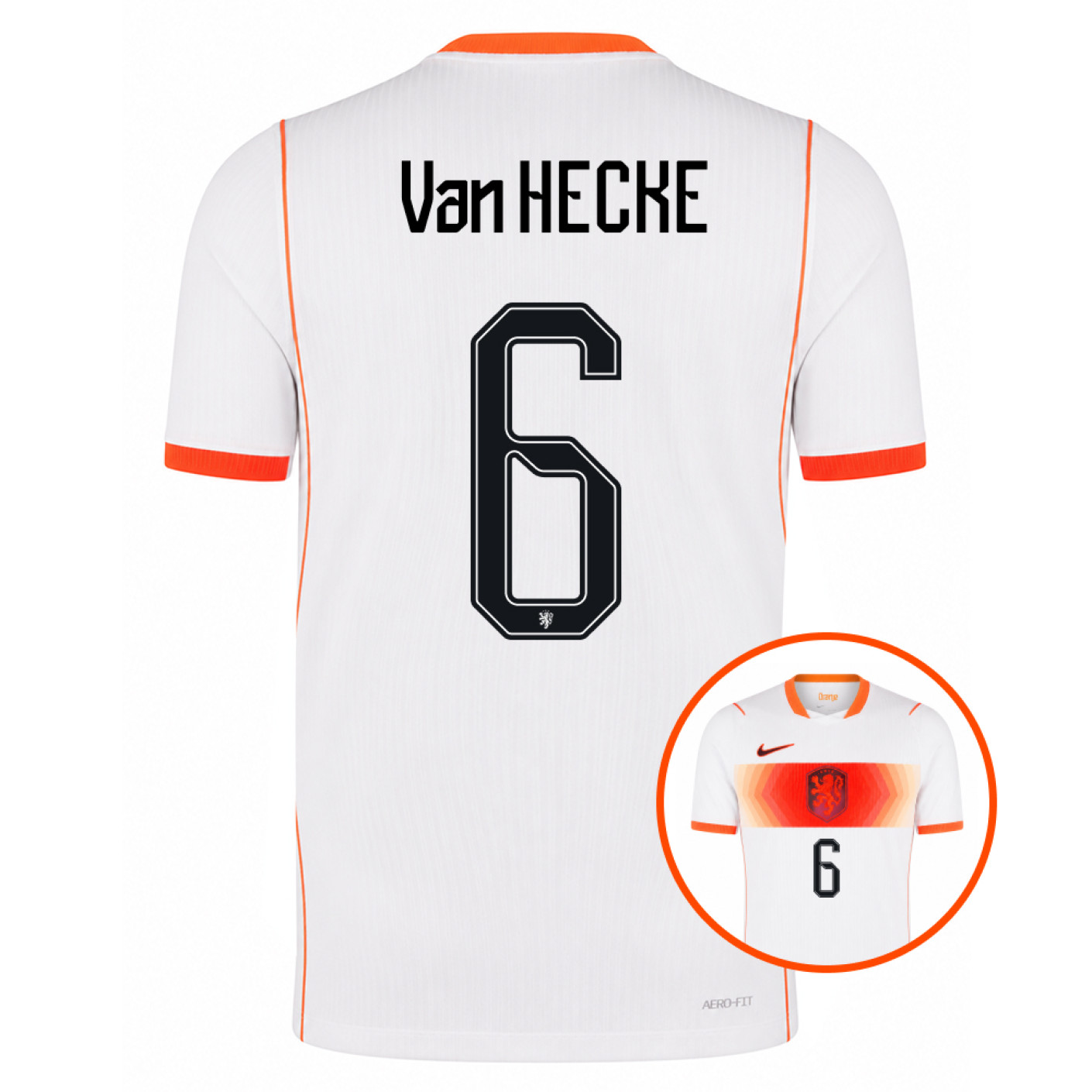 Nike Nederlands Elftal Van Hecke 6 Uitshirt Authentic 2026-2028