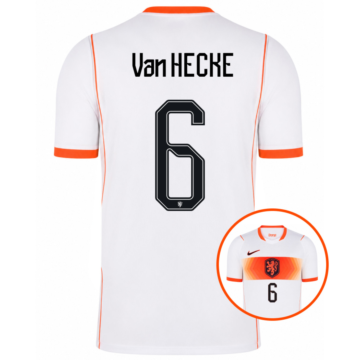 Nike Nederlands Elftal Van Hecke 6 Uitshirt 2026-2028